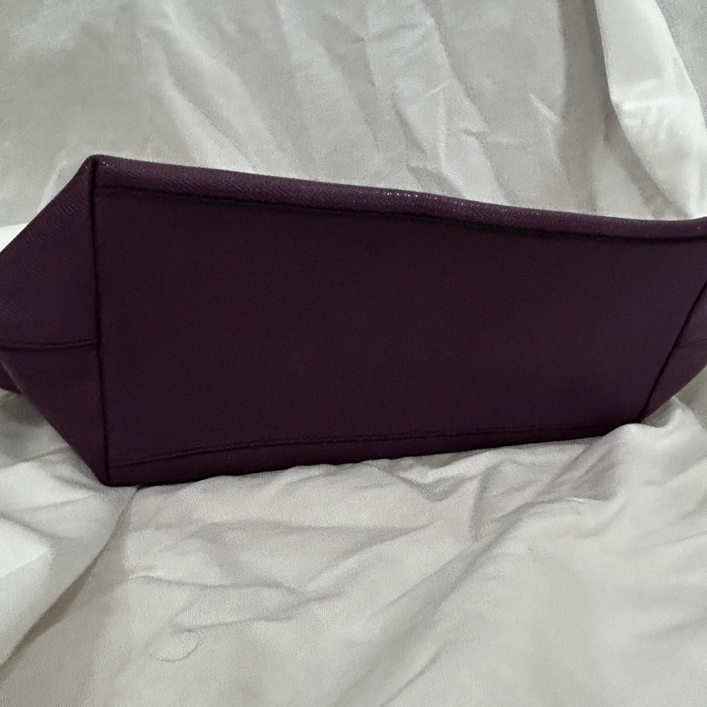Coach City Tote bag in purple crossgrain or Saffiano leather - Picture 5 of 5